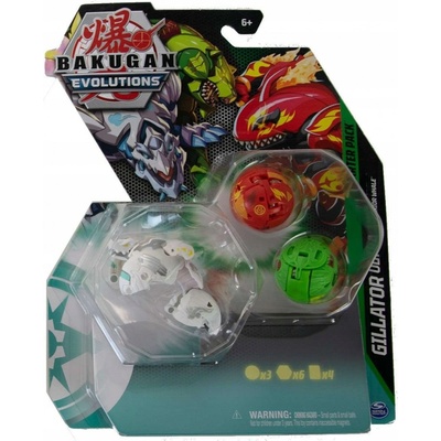 SPIN MASTER Bakugan Evolutions S4 startovací sada 3ks s Baku žetony a kartami