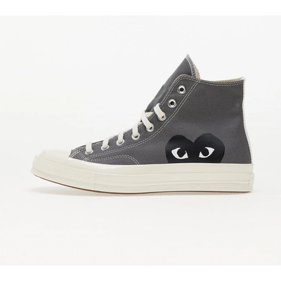 Converse x Comme des Garçons PLAY Chuck 70 Hi Gray/ Black/ Egret