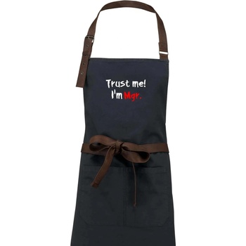 Dřevěné uhlí Trust me I´m Mgr. / Věř mi jsem Magistr. Zástěra Vintage