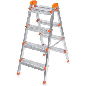 TopMebel Двойна метална стълба Perilla с 4+4 стъпала 93см