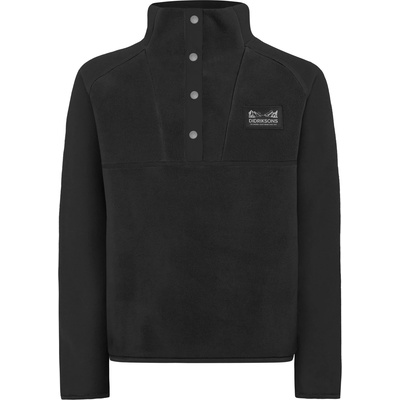 Didriksons Детски поларен пуловер Didriksons Kid's Yokto Half-Buttons 2 Fleece jumper - Black - размер 120 (704-4475-0111)