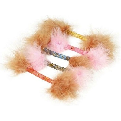 O'lala Pets Činka s peřím a rolničkou 12 cm