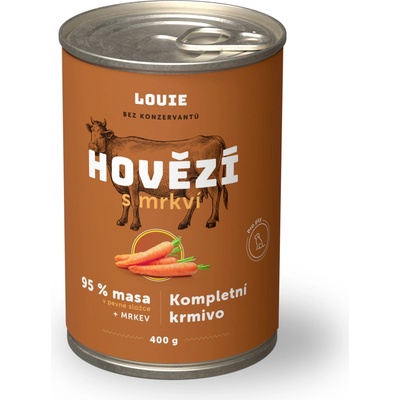 Louie Adult Hovädzie s mrkvou 400 g