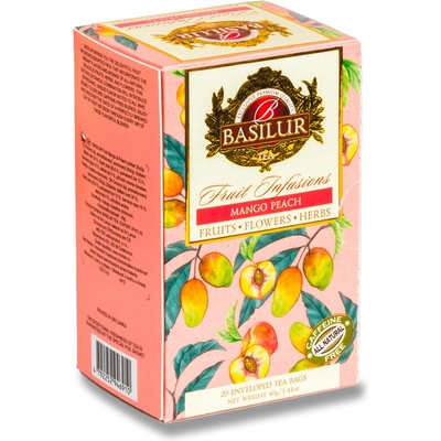 BASILUR Fruit Infusions Ovocný čaj bez kofeinu v sáčcích 20 x 2 g