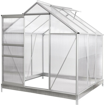 DEMA Zahradní skleník se základnou Eco 192x192x205 mm 47099D