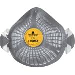 Delta Plus Респиратор delta spidermask p2w x5 / ffp2, кошница за многократна употреба, пакетът включва 1 кошница / 5 респиратора - сив, регулируем (m1200smw5)