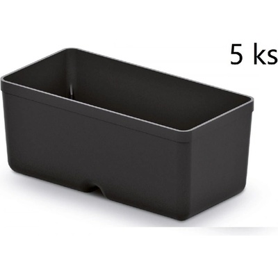 Kistenberg Sada 5 plastových boxů UNITE BOX 110x55x132 černé