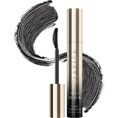 Claresa Sexy Volume & Curl Mascara maskara zhusťujúca a podkrúcajúca Black 10 g