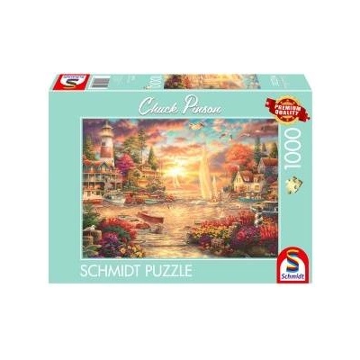 Schmidt Spiele Chuck Pinson: Morning Calm by the Lake (1000 Pieces)
