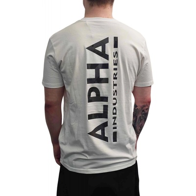 Alpha Industries Backprint T white/black Camo