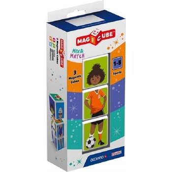 Image 1 of Geomag Магнитни кубчета Geomag - Спорт, 3 части (G111)