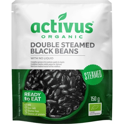 Activus Bio fazole černá na páře bez nálevu 150 g