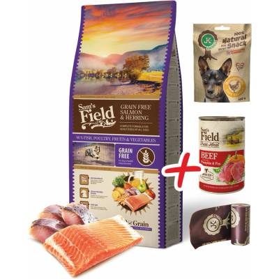 Sam's Field Grain Free Salmon & Herring 13 kg