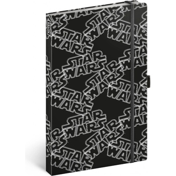 Notes Star Wars Black linajkovaný