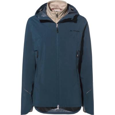 Vaude Дамско термо яке за колоездене Vaude Women's Yaras 3in1 Jacket Cycling jacket - Dark Sea / Linen - размер 36 (EU) (151-0313-1411)