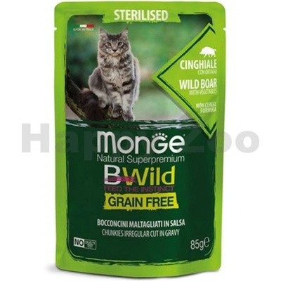 MONGE Cat BWild Grain Free Adult Large Breed buvol 85 g