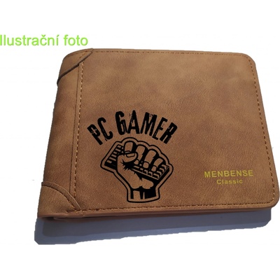 Peněženka PC Gamer hnědá