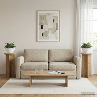 vidaXL Стойка за растения 2 бр. Дъб артизан 29, 5 x 29, 5 x 60 см (899725)