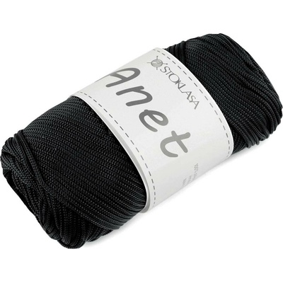Pletací a háčkovací příze Anet macrame Ø2 mm 90 g Varianta: 15 černá, Balení: 1 ks 59043/151246/273156