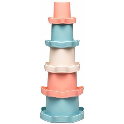 NIP Бебешка играчка NIP Play Green - Stacking Cups, 5 броя (4000821370883)