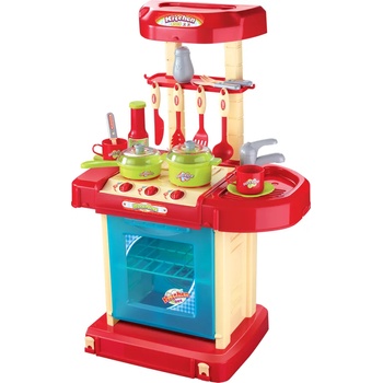 Buba Игрален комплект Buba My Kitchen - Детска кухня, червена (NEW020635)