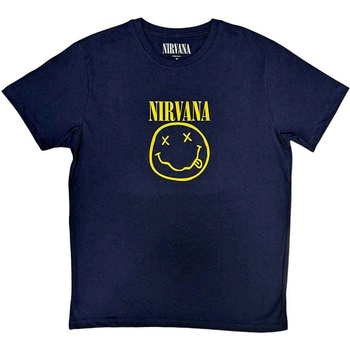 Image 1 of Nirvana Yellow Happy Face Navy Blue M Риза (NIRVTS04MN02)