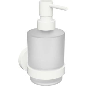 SAPHO X-Round - Дозатор за сапун с държач, матирано стъкло/бял XR103W (XR103W)