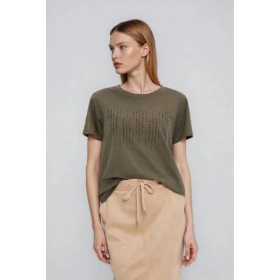 Moodo Маслинена блуза с джобове Moodo Moodo | Zelen | ЖЕНИ | XXL