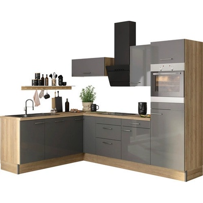 Optifit Jonte984 270 cm farba čela antracitová lesk farba korpusu dub divý matný