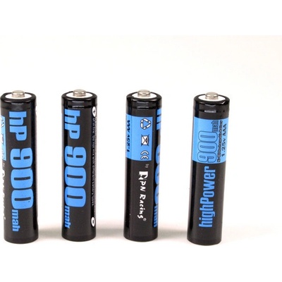 PN Racing High Power 900mAh NiMH Rechargeable AAA Battery 4 ks