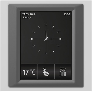 ELKO EP RF Touch-W Сензорно устройство за управление Алуминий Тъмно сив Слонова кост (RFTW-AAL-BDG-CIV)