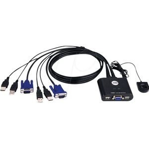 ATEN Превключвател KVM ATEN CS22U, 2x 1, USB (CS22U-AT) - zettabytex