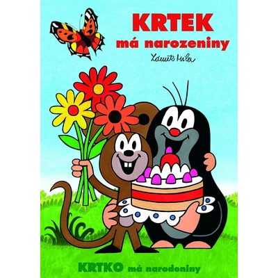 Omaľovánka A4 Akim Krtko má narodeniny