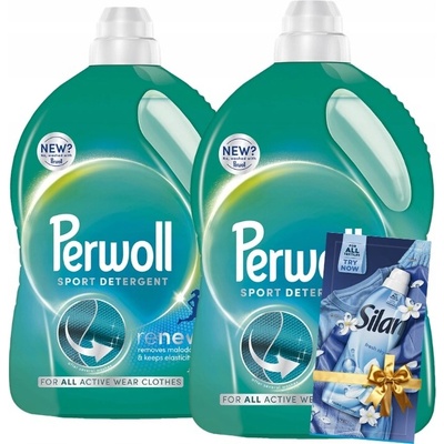 Perwoll Renew Sport Tekutý prací prostředek na sportovní oblečení Set 2 x 3 l 120 PD