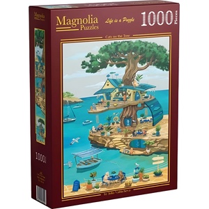 Magnolia Пъзел Magnolia от 1000 части - Котки на дървото (3451)
