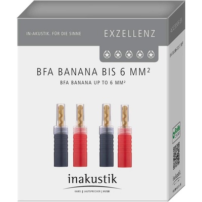 in-akustik BFA бананов щепсел Inakustik Excellence (4бр. /комплект), код 0081691 (81691)