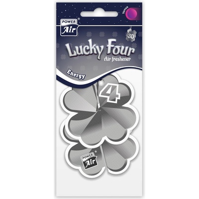 POWER AIR Osvěžovač 3D papírový LUCKY 4 ENERGY