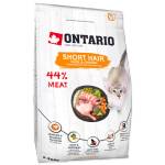 ONTARIO SHORTHAIR Adult duck chicken cat food - суха храна за късокосмести котки над 1 година с патешко и пилешко месо 0, 4 кг, Чехия 213-10333