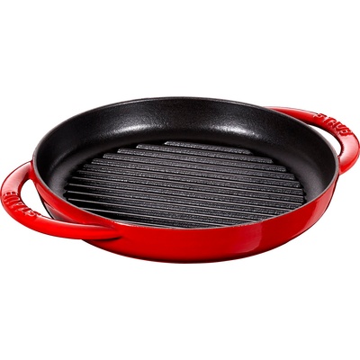 Staub Liatinová grilovacia panvica okrúhla višňová 30 cm