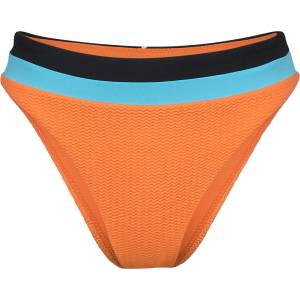 Seafolly Дамско бикини долнище Seafolly Women's Slice of Splice Spliced High Rise Bikini bottom - Tango - размер 32 (EU) (150-2467-0211)