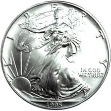 U.S. Mint strieborná minca American Eagle 1995 1 oz