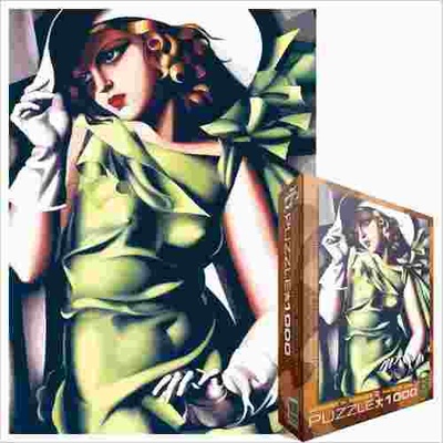 EUROGRAPHICS - Puzzle Lempická: Young girl in green - 1 000 piese