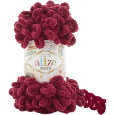 Alize příze Puffy 107 bordó
