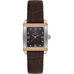 Daniel Klein DK. 1.14116-6 - Дамски часовник, Кварцов, 21x29mm, Кафява кожа, Кристали, 3 ATM - Premium Часовници
