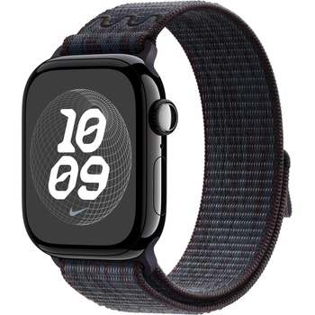 Apple Каишка Apple - Nike Sport Loop, Apple Watch, 42 mm, черна/синя (myja3zm/a)