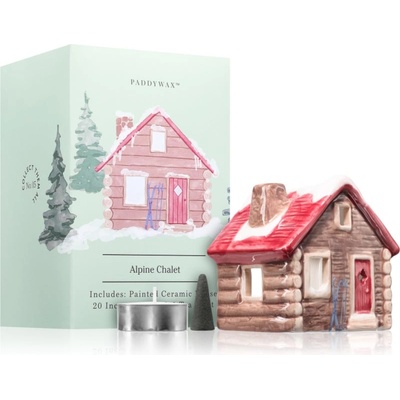 Paddywax Ceramic Houses Alpine Chalet подаръчен комплект
