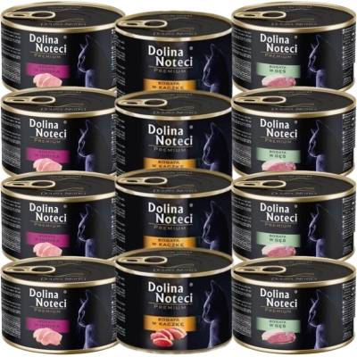 Dolina Noteci Premium за котки - МИКС ОТ ПТИЧИ ВКУСОВЕ 12x185 г