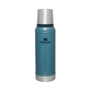 STANLEY 1913 Classic Legendary Thermos Flask 0.94L - Keeps Hot or Cold for 24 Hours - Dishwasher Safe - Lid Serves as a Mug - Vacuum Flask BPA Free - Stainless Steel Thermos Flask - Hammertone Lake - 10-11346