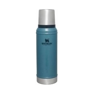 STANLEY 1913 Classic Legendary Thermos Flask 0.94L - Keeps Hot or Cold for 24 Hours - Dishwasher Safe - Lid Serves as a Mug - Vacuum Flask BPA Free - Stainless Steel Thermos Flask - Hammertone Lake - 10-11346