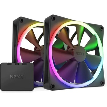 Image 1 of NZXT F140 RGB black 2-pack (NZXT-FAN-RF-R14DF-B1)